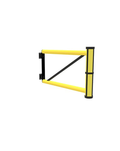 Swing door Juliet 1000 mm for modular DELTA safety barriers, yellow-black - INCAPCORP. Buy in the online store.