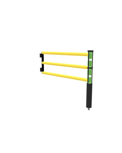 Swing door Juliet 1500 mm for modular ECHO traffic barrier, yellow-black - INCAPCORP. Buy in the online store.