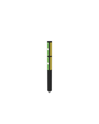 Swing door Juliet 1500 mm for modular ECHO traffic barrier, yellow-black - INCAPCORP. Buy in the online store.