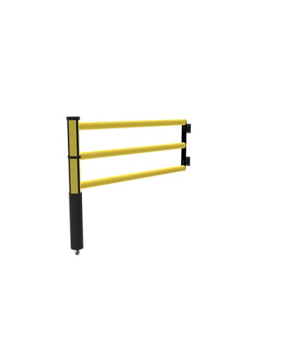 Swing door Juliet 1500 mm for modular ECHO traffic barrier, yellow-black - INCAPCORP. Buy in the online store.