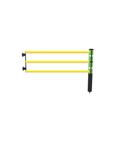 Swing door Juliet 1750 mm for modular ECHO traffic barrier, yellow-black - INCAPCORP. Buy in the online store.