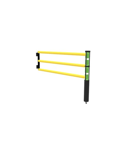 Swing door Juliet 1750 mm for modular ECHO traffic barrier, yellow-black - INCAPCORP. Buy in the online store.