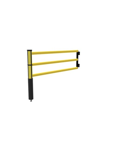 Swing door Juliet 1750 mm for modular ECHO traffic barrier, yellow-black - INCAPCORP. Buy in the online store.