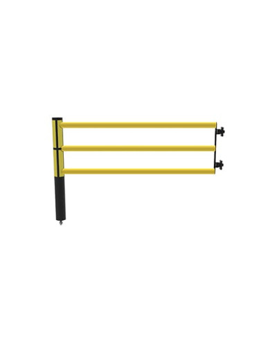 Swing door Juliet 1750 mm for modular ECHO traffic barrier, yellow-black - INCAPCORP. Buy in the online store.