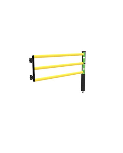 Swing door Juliet 1750 mm for modular ECHO traffic barrier, yellow-black - INCAPCORP. Buy in the online store.