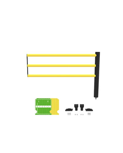 Swing door Juliet 1750 mm for modular ECHO traffic barrier, yellow-black - INCAPCORP. Buy in the online store.