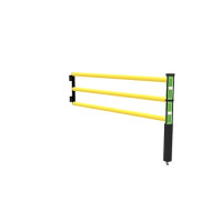 Swing door Juliet 2000 mm, with an integrated roller, yellow-black