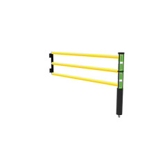 Swing door Juliet 2000 mm, with an integrated roller, yellow-black