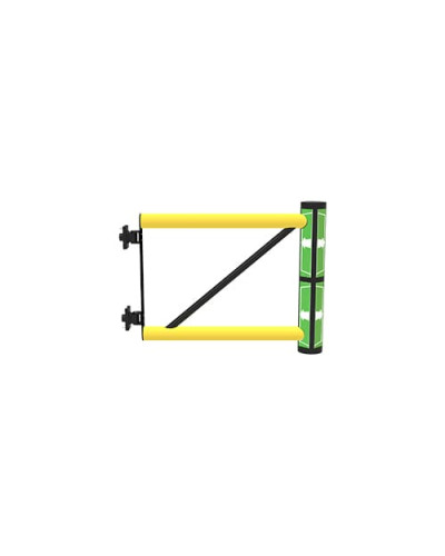 Swing door Juliet 800 mm for modular DELTA safety barriers, yellow-black - INCAPCORP. Buy in the online store.