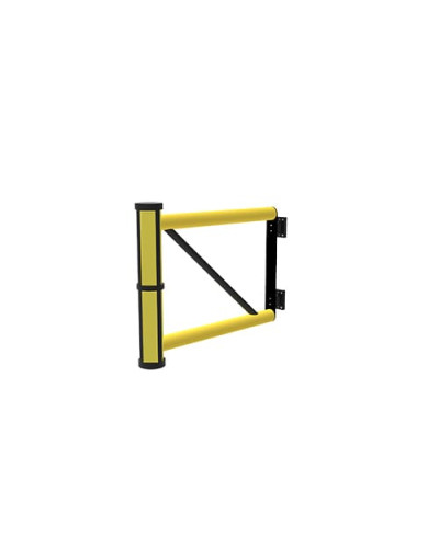 Swing door Juliet 800 mm for modular DELTA safety barriers, yellow-black - INCAPCORP. Buy in the online store.