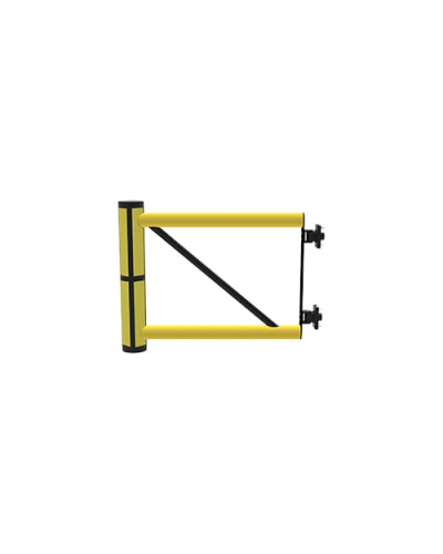 Swing door Juliet 800 mm for modular DELTA safety barriers, yellow-black - INCAPCORP. Buy in the online store.