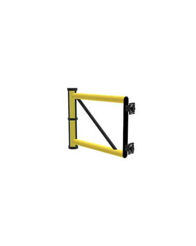 Swing door Juliet 800 mm for modular DELTA safety barriers, yellow-black - INCAPCORP. Buy in the online store.