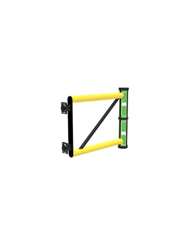 Swing door Juliet 800 mm for modular DELTA safety barriers, yellow-black - INCAPCORP. Buy in the online store.