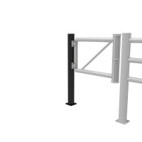 JULIET End-Post Gate for Swing Doors diameter 110 x height  1200 mm, black