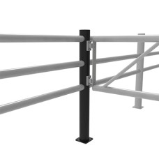 JULIET 90-degree angle center post Gate for Swing Doors diameter 110 x height  1200 mm, black