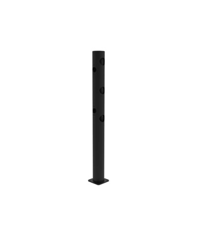 JULIET 90-degree angle center post Gate for Swing Doors diameter 110 x height  1200 mm, black, for Dowelling - INCAPCORP. Buy in the online store.