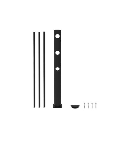 JULIET 90-degree angle center post Gate for Swing Doors diameter 110 x height  1200 mm, black, for Dowelling - INCAPCORP. Buy in the online store.