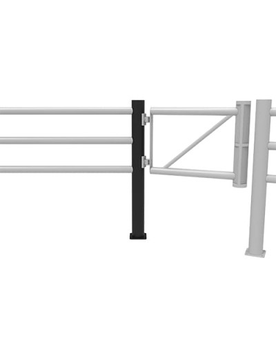 JULIET 22.5 degree angle center post Gate for Swing Doors diameter 110 x height  1200 mm, black, for Dowelling - INCAPCORP. Buy in the online store.