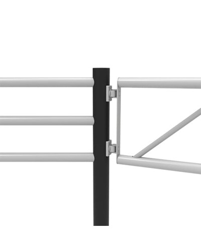JULIET 292.5 degree angle center post Gate for Swing Doors diameter 110 x height  1200 mm, black, for Dowelling - INCAPCORP. Buy in the online store.