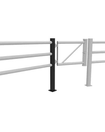JULIET 292.5 degree angle center post Gate for Swing Doors diameter 110 x height  1200 mm, black, for Dowelling - INCAPCORP. Buy in the online store.
