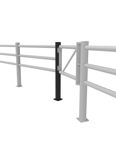 JULIET 292.5 degree angle center post Gate for Swing Doors diameter 110 x height  1200 mm, black, for Dowelling - INCAPCORP. Buy in the online store.