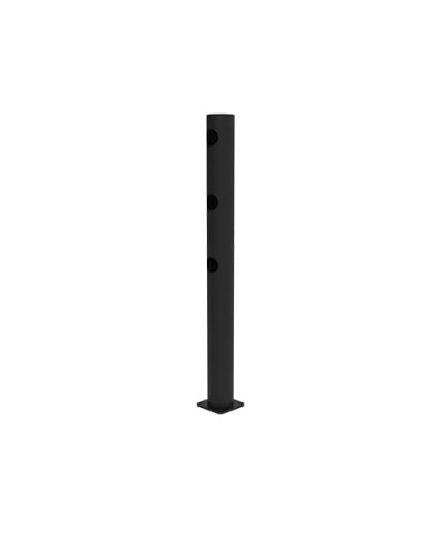 JULIET 292.5 degree angle center post Gate for Swing Doors diameter 110 x height  1200 mm, black, for Dowelling - INCAPCORP. Buy in the online store.