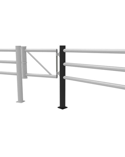 JULIET 337,5 degree angle center post Gate for Swing Doors diameter 110 x height  1200 mm, black, for Dowelling - INCAPCORP. Buy in the online store.