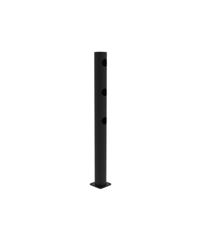 JULIET 337,5 degree angle center post Gate for Swing Doors diameter 110 x height  1200 mm, black, for Dowelling - INCAPCORP. Buy in the online store.