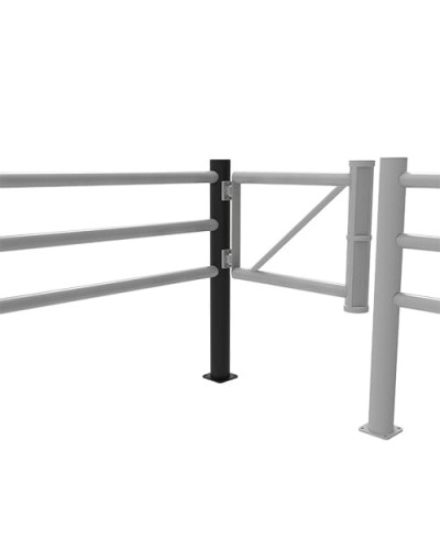JULIET 90 degree angle R-cornerpost (right) Gate for Swing Doors diameter 110 x height  1200 mm, black, for Dowelling - INCAPCORP. Buy in the online store.