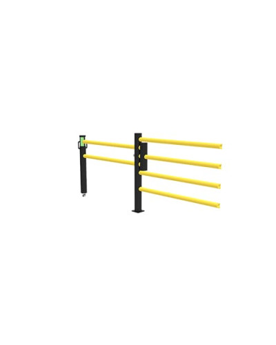 Delta 4-row/Oscar Sliding Door 1200 mm Wide for Modular ECHO Traffic Barrier Systems, yellow-black - INCAPCORP. Buy in the online store.