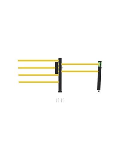 Delta 4-row/Oscar Sliding Door 1200 mm Wide for Modular ECHO Traffic Barrier Systems, yellow-black - INCAPCORP. Buy in the online store.