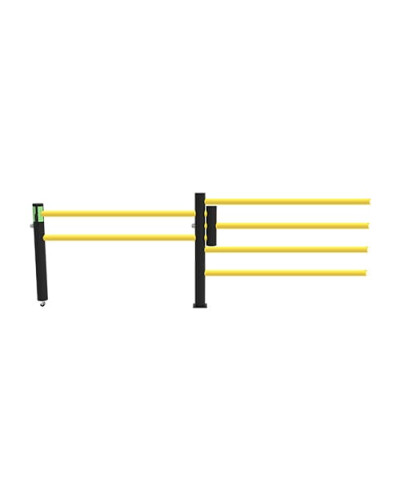 Delta 4-row/Oscar Sliding Door 1500 mm Wide for Modular ECHO Traffic Barrier Systems, yellow-black - INCAPCORP. Buy in the online store.