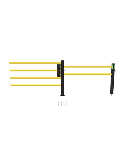 Delta 4-row/Oscar Sliding Door 1500 mm Wide for Modular ECHO Traffic Barrier Systems, yellow-black - INCAPCORP. Buy in the online store.