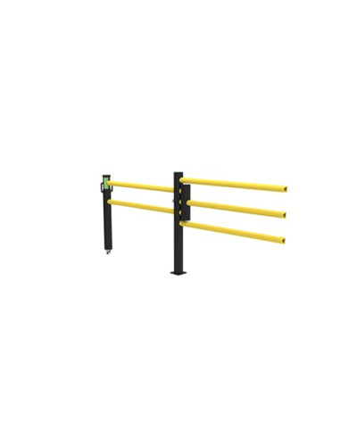 Delta 3-row/Oscar Sliding Door 1200 mm Wide for Modular ECHO Traffic Barrier Systems, yellow-black - INCAPCORP. Buy in the online store.