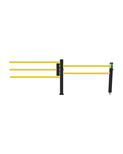 Delta 3-row/Oscar Sliding Door 1500 mm Wide for Modular ECHO Traffic Barrier Systems, yellow-black - INCAPCORP. Buy in the online store.