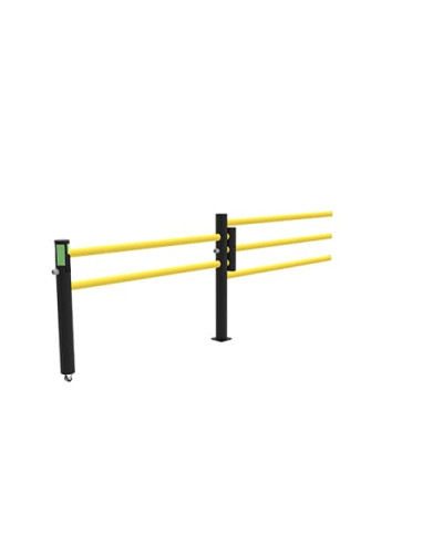 Delta 3-row/Oscar Sliding Door 1500 mm Wide for Modular ECHO Traffic Barrier Systems, yellow-black - INCAPCORP. Buy in the online store.