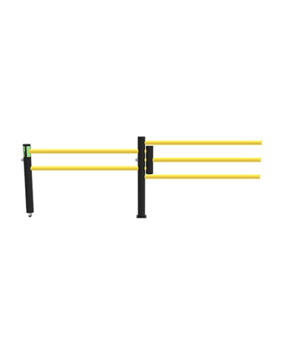 Delta 3-row/Oscar Sliding Door 1500 mm Wide for Modular ECHO Traffic Barrier Systems, yellow-black - INCAPCORP. Buy in the online store.