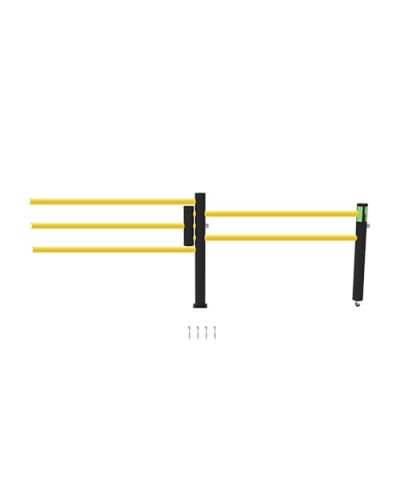 Delta 3-row/Oscar Sliding Door 1500 mm Wide for Modular ECHO Traffic Barrier Systems, yellow-black - INCAPCORP. Buy in the online store.
