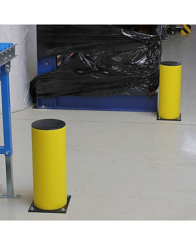 Bollard Bravo D 200 x H 500 made of flexible special plastic, yellow, for Dowelling - INCAPCORP. Buy in the online store.