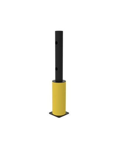 Juliet End-Post Gate for modular systems traffic barrier ECHO, yellow-black - INCAPCORP. Buy in the online store.