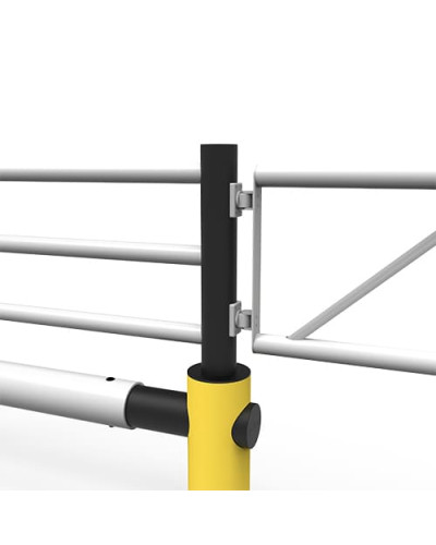 ECHO central post traffic barrier for Juliet swing gate, yellow-black - INCAPCORP. Buy in the online store.