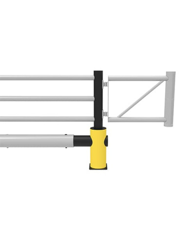 ECHO central post traffic barrier for Juliet swing gate, yellow-black - INCAPCORP. Buy in the online store.