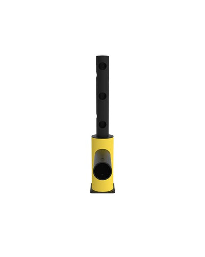 ECHO left corner post traffic barrier for Juliet swing gate, yellow-black - INCAPCORP. Buy in the online store.