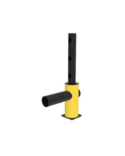 ECHO left corner post traffic barrier for Juliet swing gate, yellow-black - INCAPCORP. Buy in the online store.