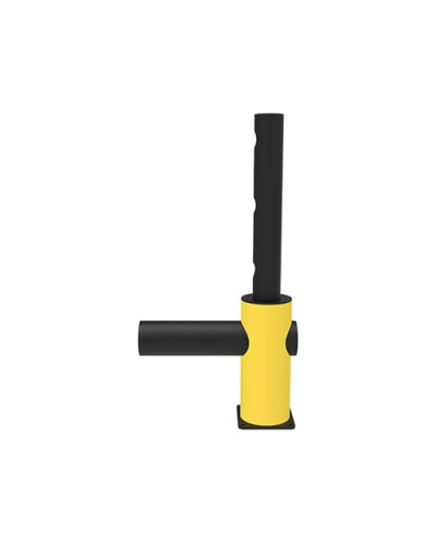 ECHO left corner post traffic barrier for Juliet swing gate, yellow-black - INCAPCORP. Buy in the online store.