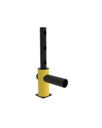 ECHO right corner post traffic barrier for Juliet swing gate, yellow-black - INCAPCORP. Buy in the online store.