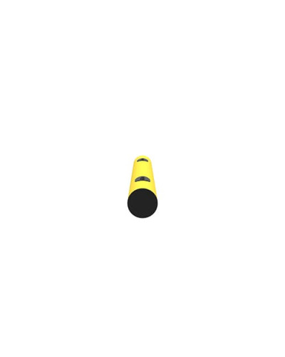 Kerb Barrier MIKE 1300 mm, yellow-black, for bolting on - INCAPCORP. Buy in the online store.