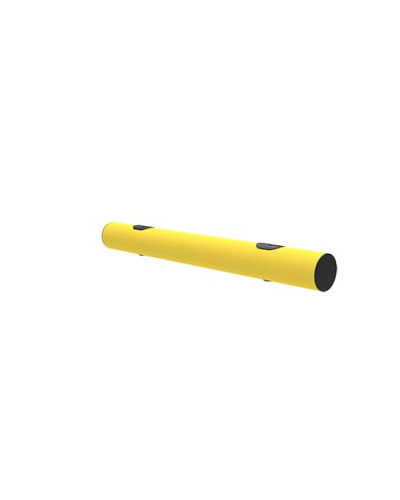 Kerb Barrier MIKE 1300 mm, yellow-black, for bolting on - INCAPCORP. Buy in the online store.