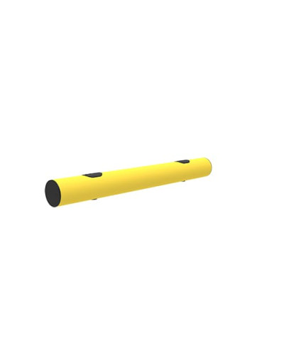 Kerb Barrier MIKE 1300 mm, yellow-black, for bolting on - INCAPCORP. Buy in the online store.