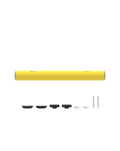 Kerb Barrier MIKE 1300 mm, yellow-black, for bolting on - INCAPCORP. Buy in the online store.